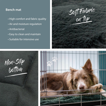 Bench mat ca.119x73cm Taupe