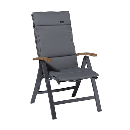 Kussen fiber de luxe ca.125x50cm Rib grey