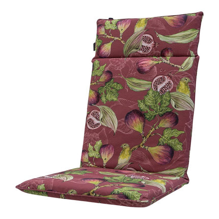 Kussen hoog universeel ca.120x50cm Outdoor Jasmijn bordeaux