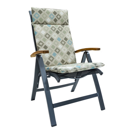 Kussen hoog universeel ca.120x50cm Outdoor Grids natural