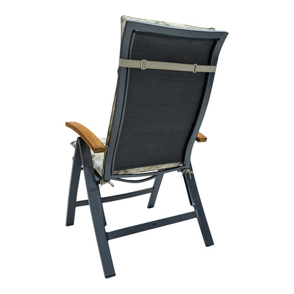 Kussen hoog universeel ca.120x50cm Outdoor Grids natural