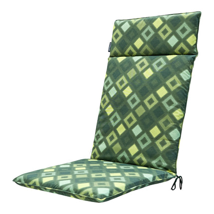 Kussen hoog universeel ca.120x50cm Outdoor Grids green