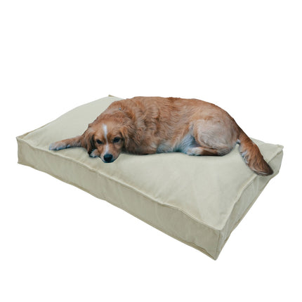 Hondenlounge ca.100x68x15cm Beige canvas eco+