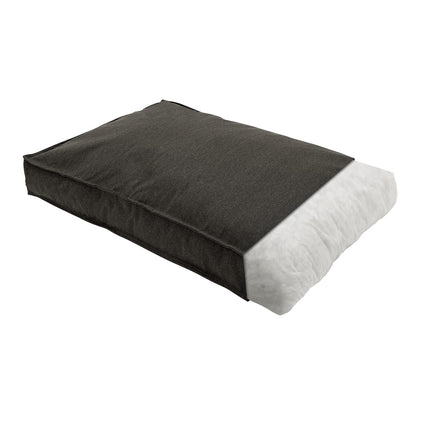 Hondenlounge ca.100x68x15cm Dark grey canvas eco+