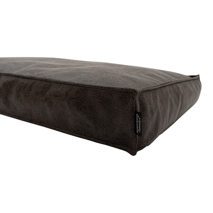 Hondenlounge ca.100x68x15cm Leather look taupe