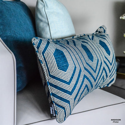 Sierkussen ca.60x60cm Boston blue