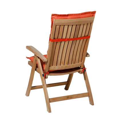 Kussen lage rug ca.105x50cm Panama flame orange