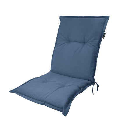 Kussen lage rug ca.105x50cm Panama safier blue