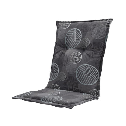 Kussen lage rug ca.105x50cm Circle grey