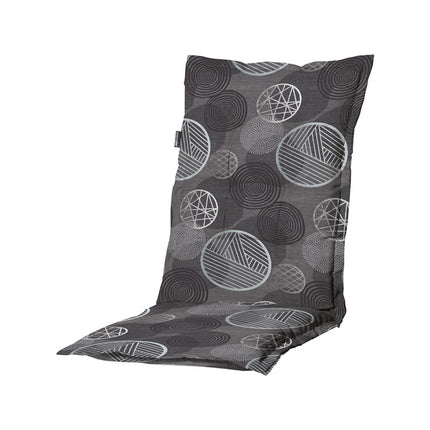 Kussen lage rug ca.105x50cm Circle grey