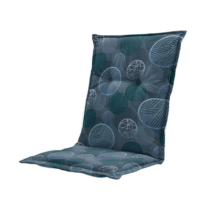 Kussen lage rug ca.105x50cm Circle blue