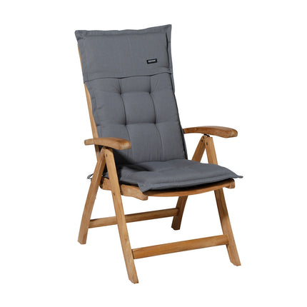 Kussen lage rug ca.105x50cm Rib grey