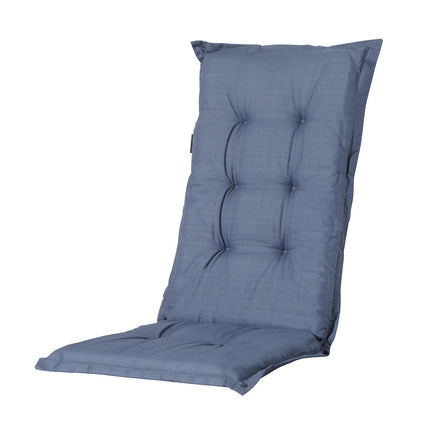 Kussen hoge rug ca.123x50cm Basic kobalt