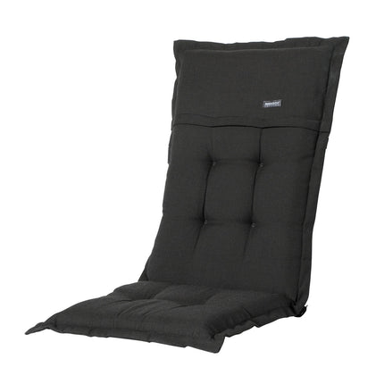 Kussen hoge rug ca.123x50cm Rib black