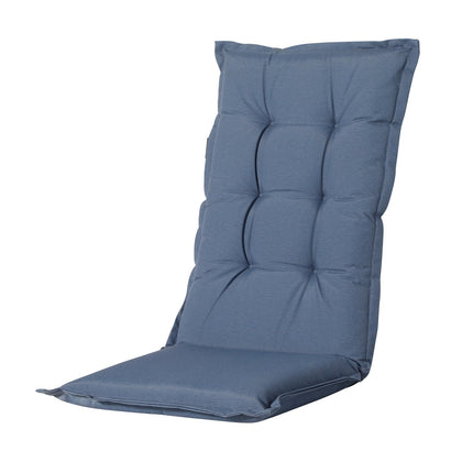 Kussen hoge rug ca.123x50cm Outdoor Panama safier blue