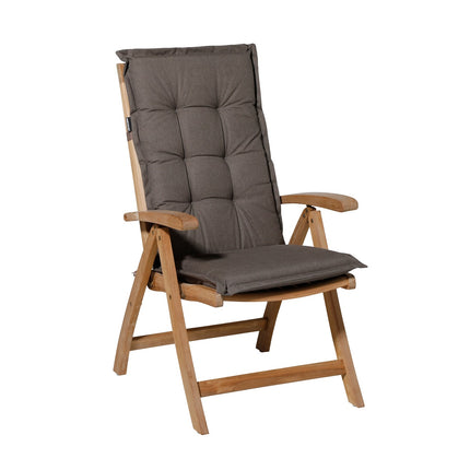 Kussen hoge rug ca.123x50cm Outdoor Oxford taupe