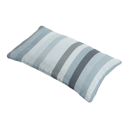 Sierkussen paspel ca.30x50cm Righe grey