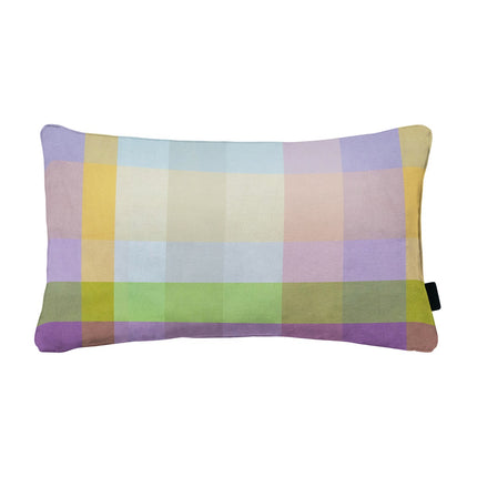 Sierkussen paspel ca.30x50cm Sya purple