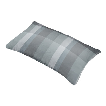 Sierkussen paspel ca.30x50cm Sya grey