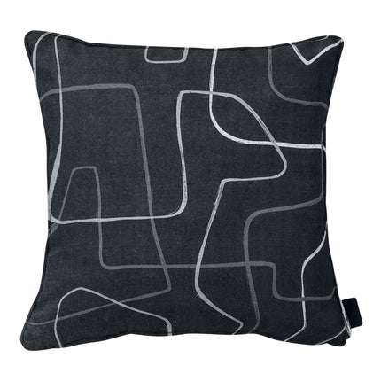 Sierkussen paspel ca.50x50cm Joah grey