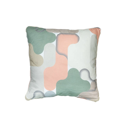 Sierkussen paspel ca.50x50cm Grafi salmone