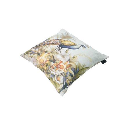 Sierkussen paspel ca.50x50cm Flore purple