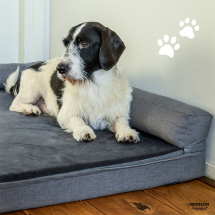 Hondenmand Royal small wasbaar ca.80x60x23cm Oxford grijs