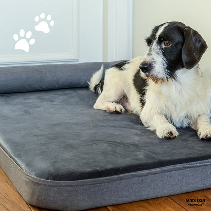 Hondenmand Royal small wasbaar ca.80x60x23cm Oxford grijs