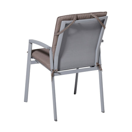 Stapelstoel kussen ca.97x49cm Panama taupe