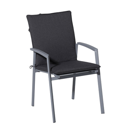Stapelstoel kussen ca.97x49cm Outdoor Manchester grey