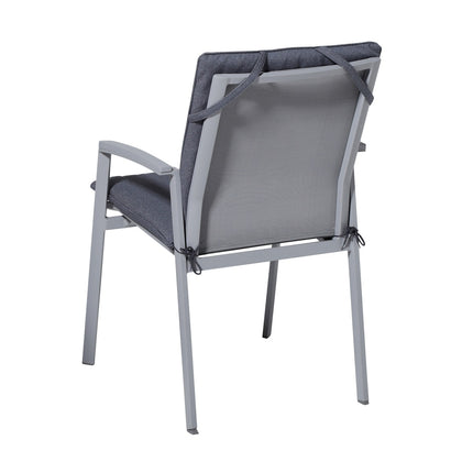 Stapelstoel kussen ca.97x49cm Outdoor Manchester denim grey