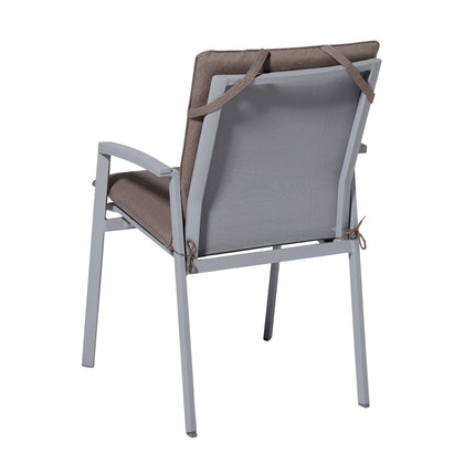 Stapelstoel kussen ca.97x49cm Outdoor Manchester taupe