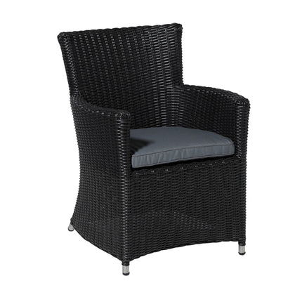 Wicker york ca.48x48cm Rib grey