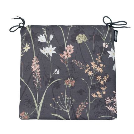 Zitje universeel rits ca.40x40cm Donna grey canvas eco+