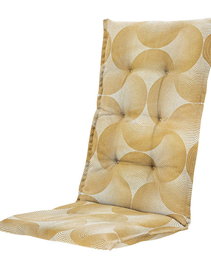 Madison Napels hoge rug rugkussen 123x50 cm - Napels rondo mustard