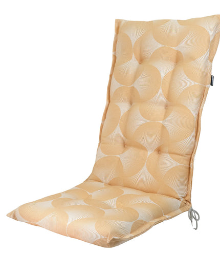 Madison Napels hoge rug rugkussen 123x50 cm - Napels rondo mustard
