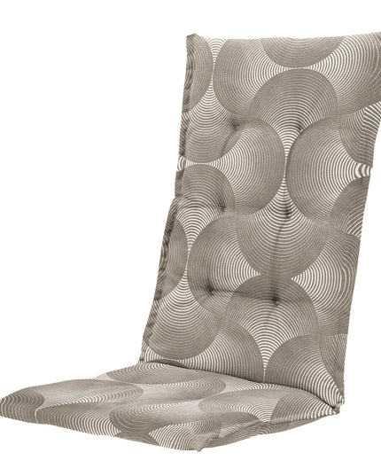 Madison Napels hoge rug rugkussen 123x50 cm - Napels rondo taupe