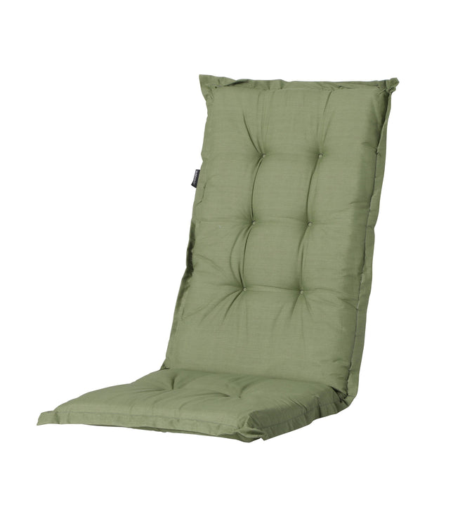 Madison Basic hoge rug basis rugkussen 123x50 cm - Basic green