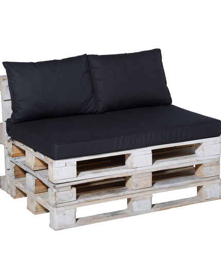 Madison Basic palletkussen 120x80 cm - Basic black