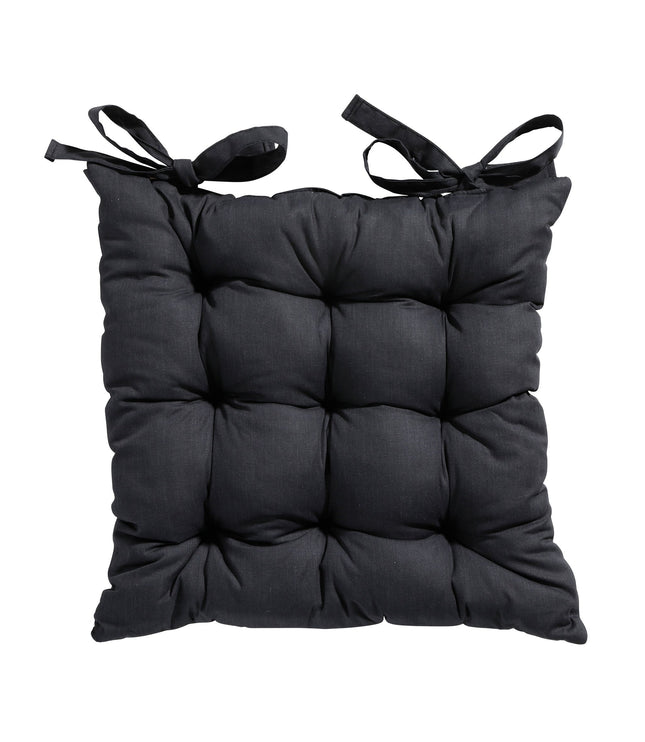 Madison Basic toscane zitkussen 46x46 cm - Basic black