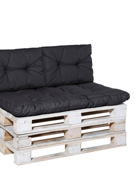 Madison Basic florance rugkussen 43x60 cm - Basic black