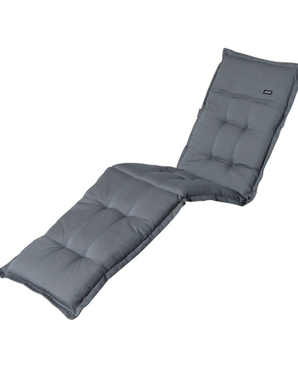 Madison Rib standaard basis ligbedkussen 200x65 cm - Rib grey