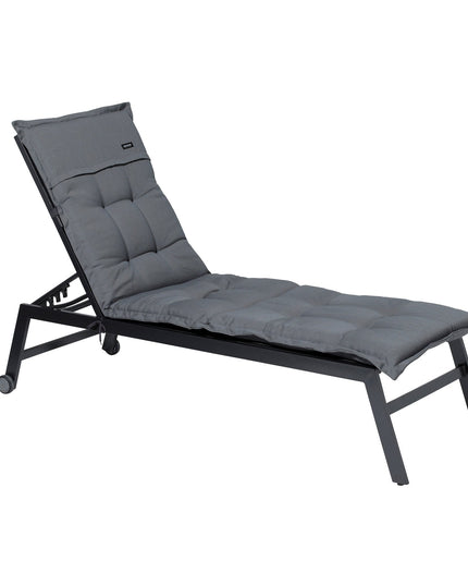 Madison Rib standaard basis ligbedkussen 200x65 cm - Rib grey