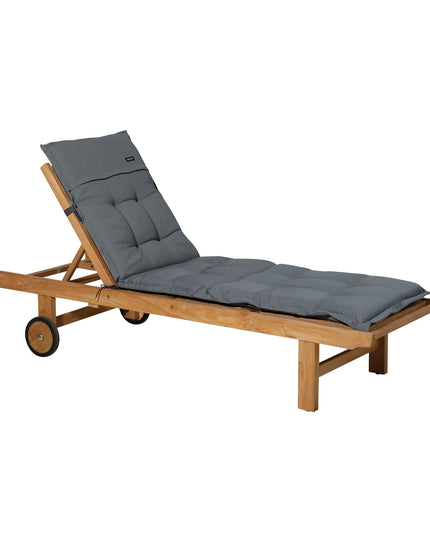 Madison Rib standaard basis ligbedkussen 200x65 cm - Rib grey