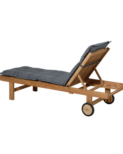 Madison Rib standaard basis ligbedkussen 200x65 cm - Rib grey