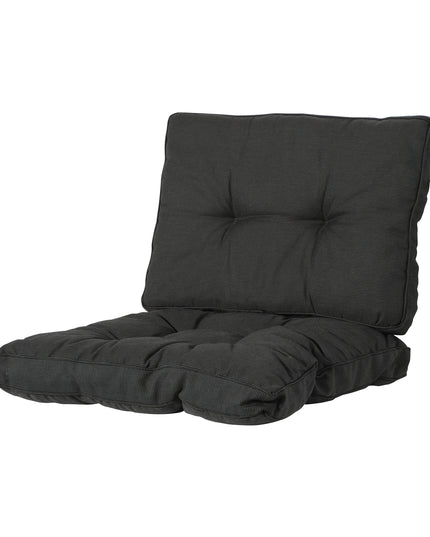 Madison Basic florance rugkussen 43x73 cm - Rib black
