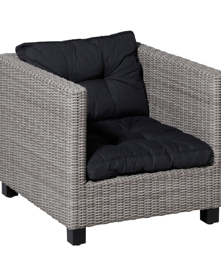 Madison Basic florance rugkussen 43x73 cm - Basic black