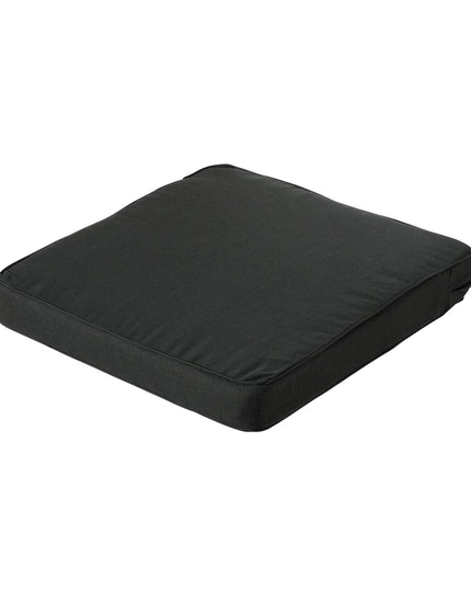 Madison Rib lounge luxe zitkussen 73x73 cm - Rib black