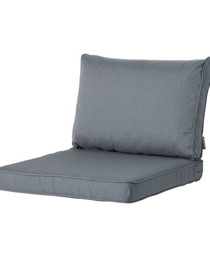 Madison Rib lounge luxe zitkussen 73x73 cm - Rib grey