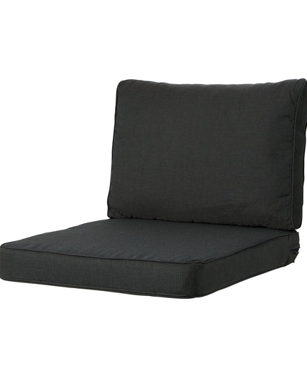 Madison Rib lounge rugkussen 40x60 cm - Rib black